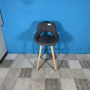 Barová židle šedá 2 kusy NOVÝ 2. jakost