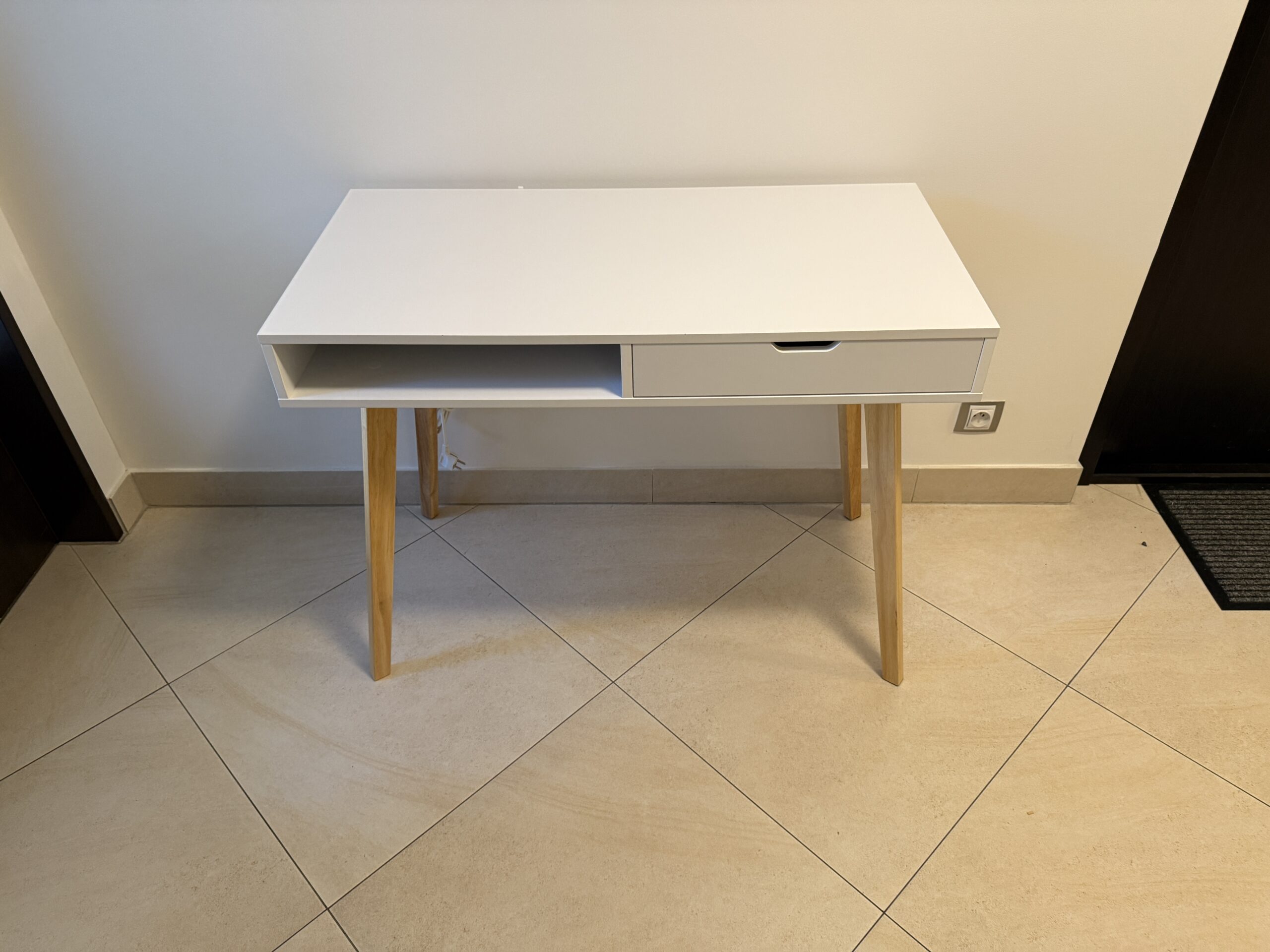 Psací stůl bílý 50x100 cm