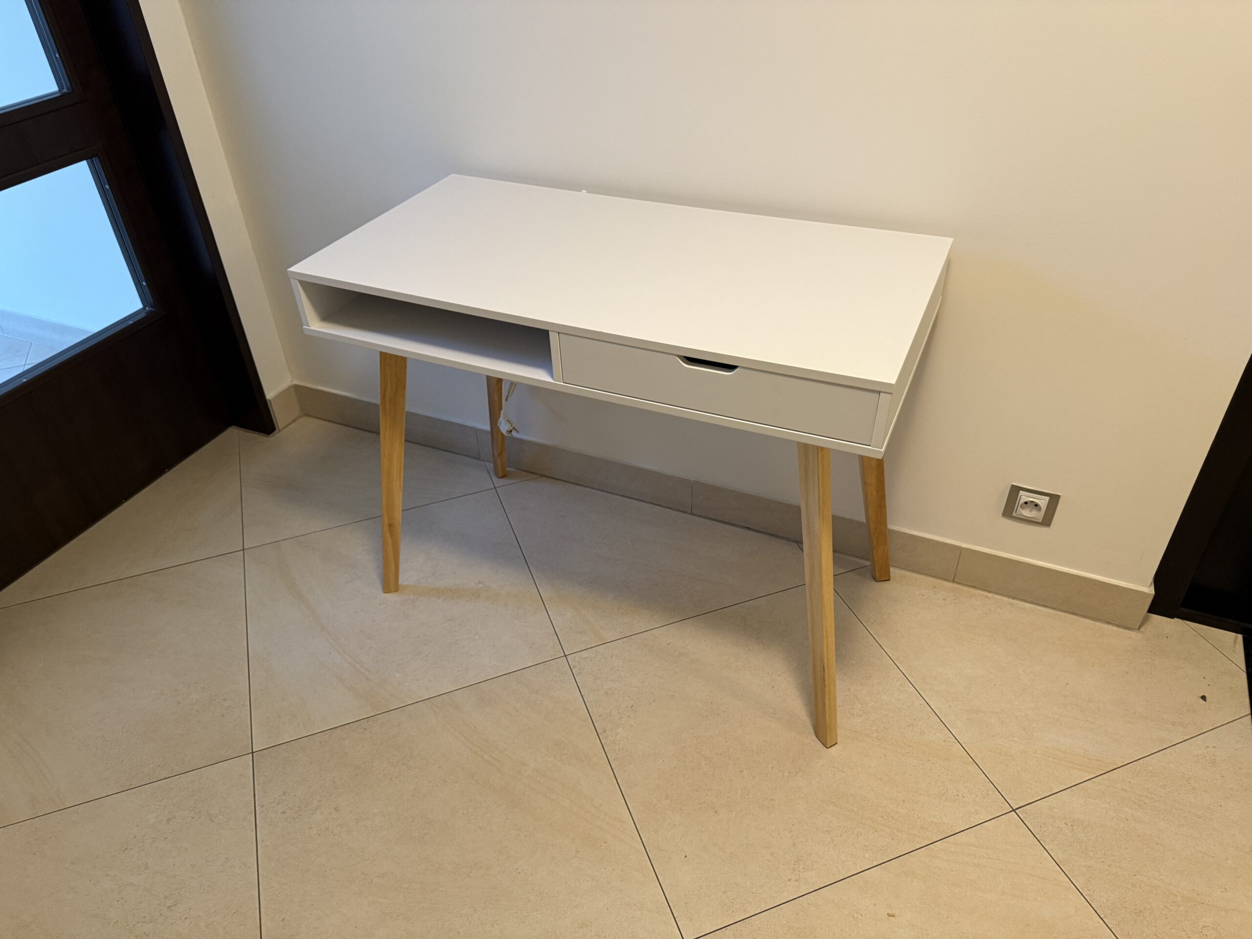 Psací stůl bílý 50x100 cm - Obrázek 2