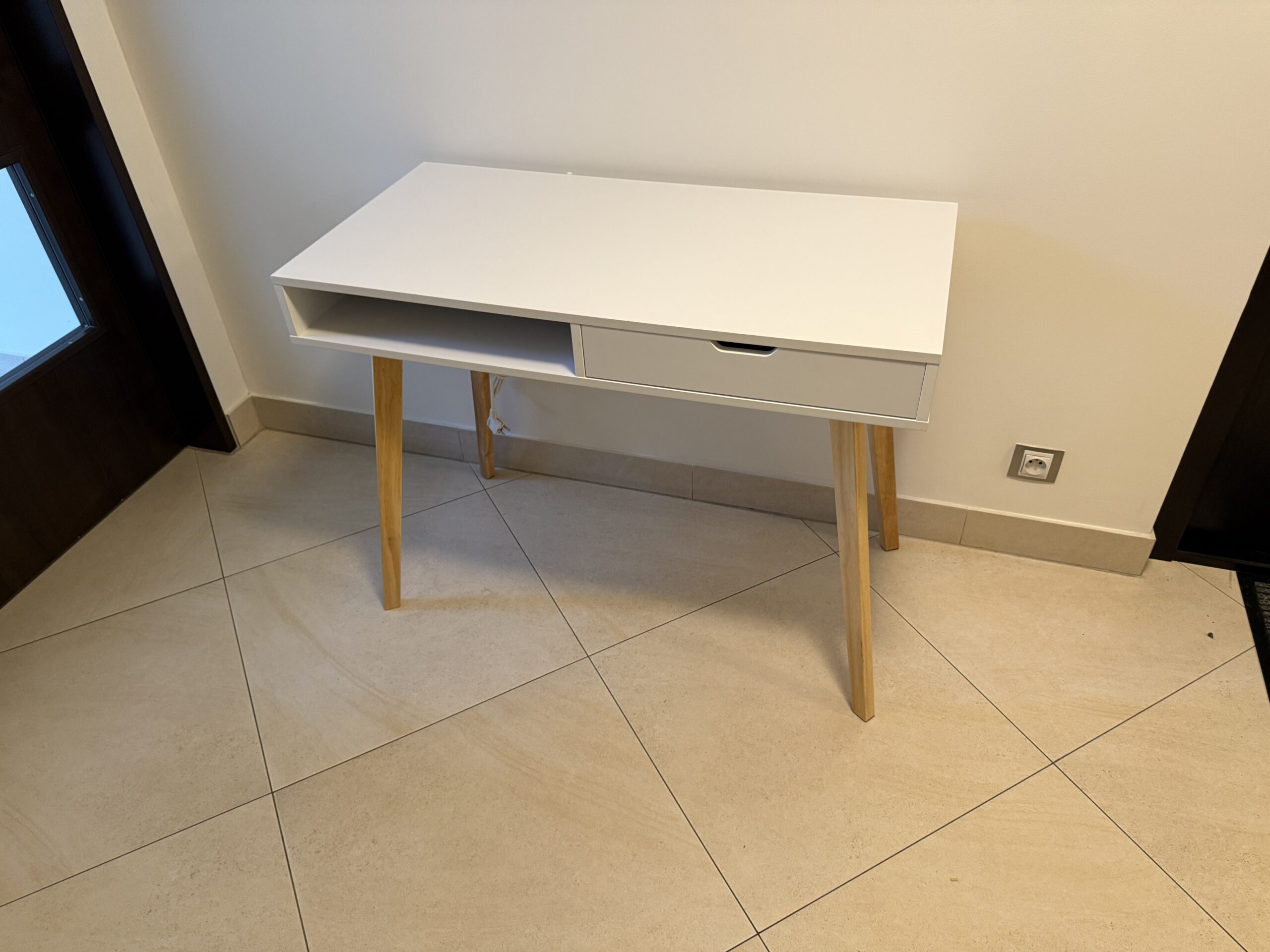 Psací stůl bílý 50x100 cm - Obrázek 3