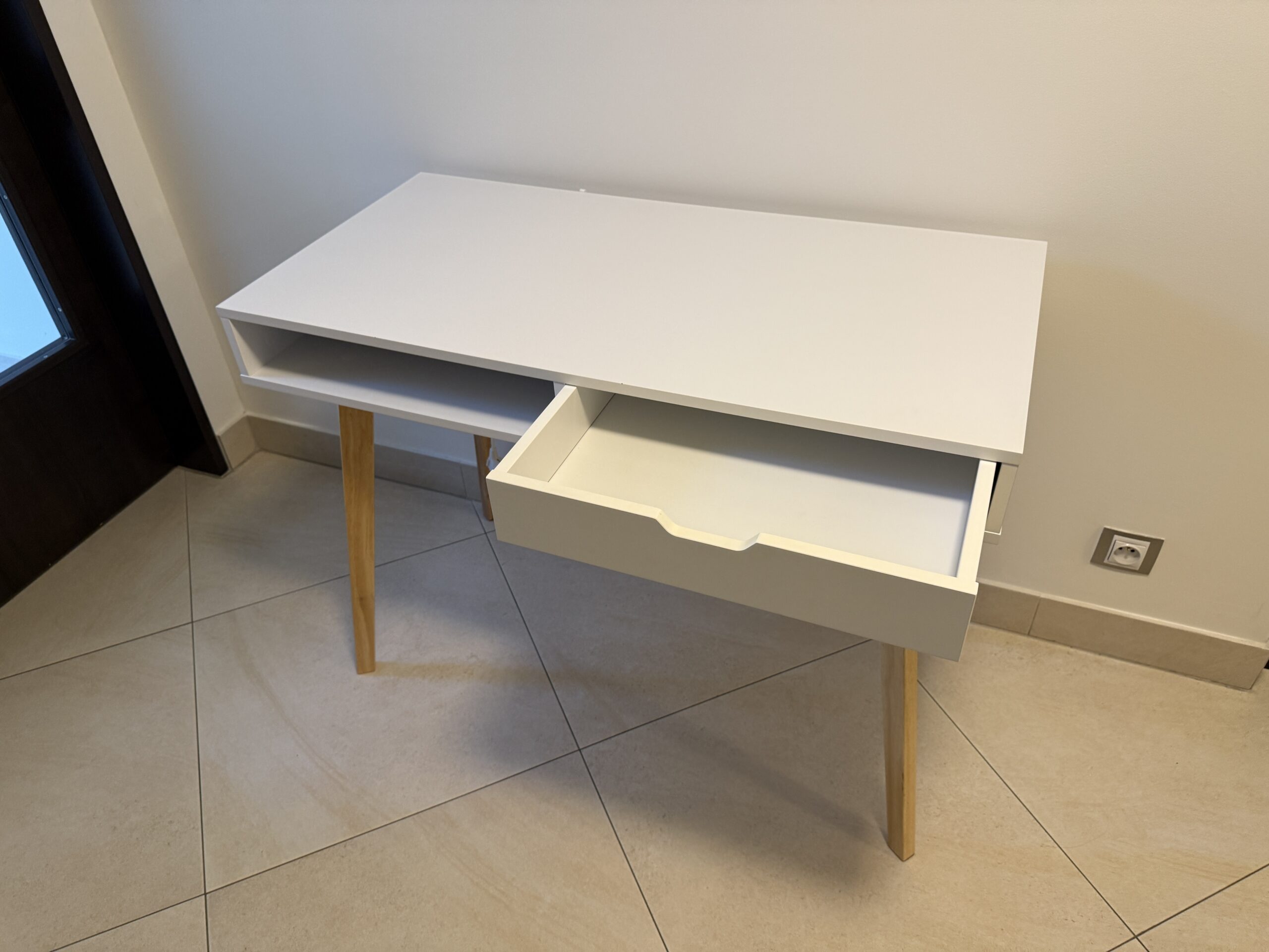 Psací stůl bílý 50x100 cm - Obrázek 4