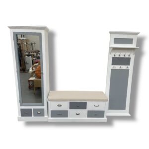 Předsíňová stěna bílá KOMPLET NOVÁ 2. jakost