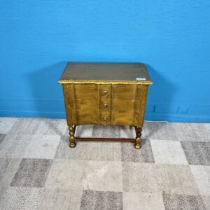 Noční stolek 2 kusy zlat.