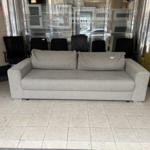 Rozkládací sedačka s úl. prostorem šedá