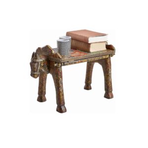 Taburet s motivem koně malovaný NOVÝ 2. jakost