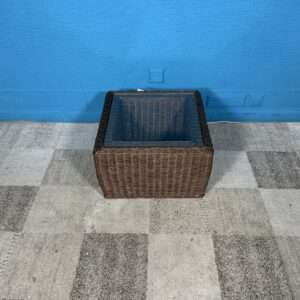 Stolek ratan. sklo NOVÝ 2. jakost