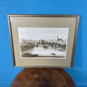 Obraz Praha panorama s Karlovým mostem 46x54 cm