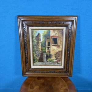 Obraz Staré schodiště olejomalba 49x57 cm