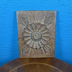 Dřevěná kytka - vyřezávaný obrázek 20x26 cm
