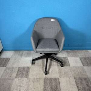 Kolečková židle šedá 2 kusy NOVÝ 2. jakost