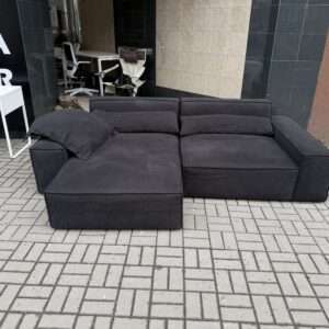 Rohová sedačka variabilní šedá