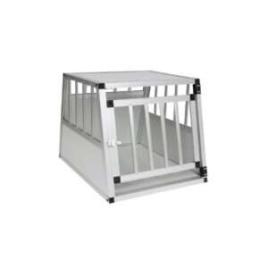 Hliníková klec pro psa šedá NOVÁ 2. jakost