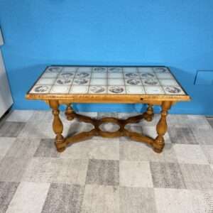 Konferenční stůl rustikální dlaždice rozkládací