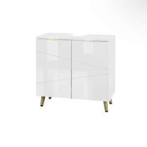 Skříňka pod umyvadlo bílá zlatá NOVÝ 2. jakost