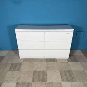 Komoda bílá vysoký lesk NOVÁ 2. jakost
