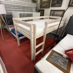 Vyvýšená postel 90x200 bor. KOMPLET