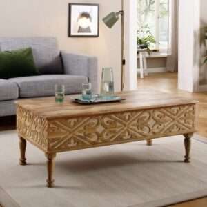 Konferenční stolek Sprin masiv mango NOVÝ 2.jakost