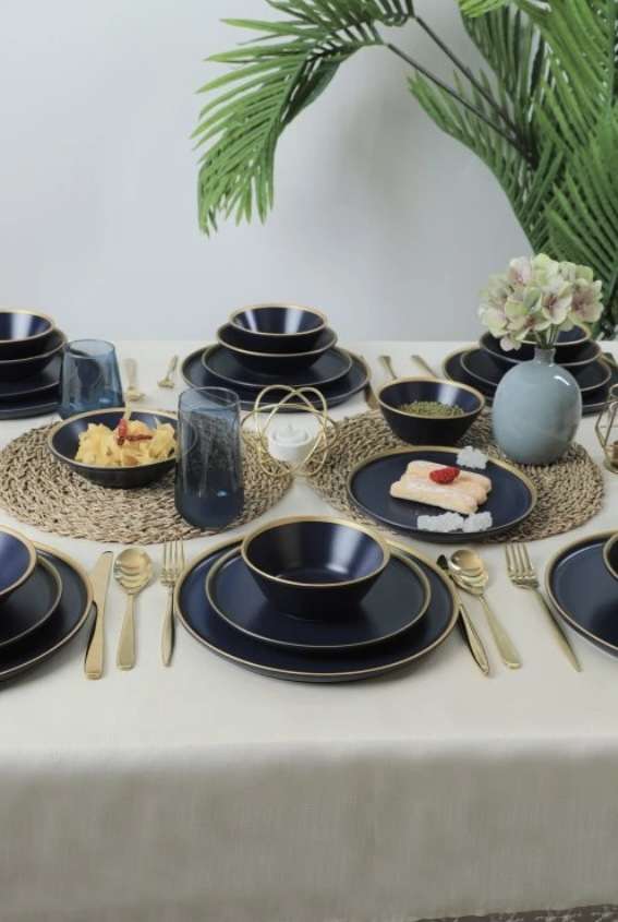 Porcelánová jídelní souprava STRIPE 24 ks NOVÝ - Obrázek 3