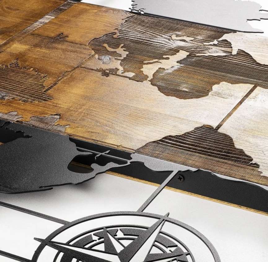 Nástěnná dekorace World Map NOVÝ 2. jakost - Obrázek 4
