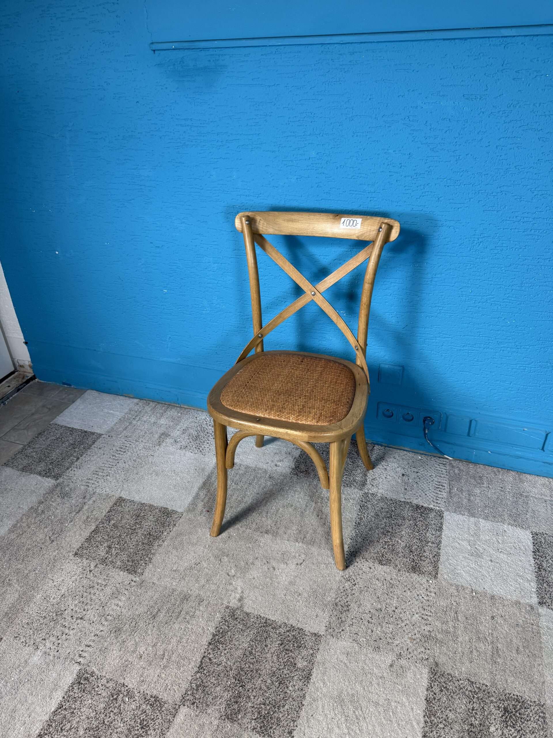 Masivní jídelní židle vintage 2 kusy - Obrázek 2