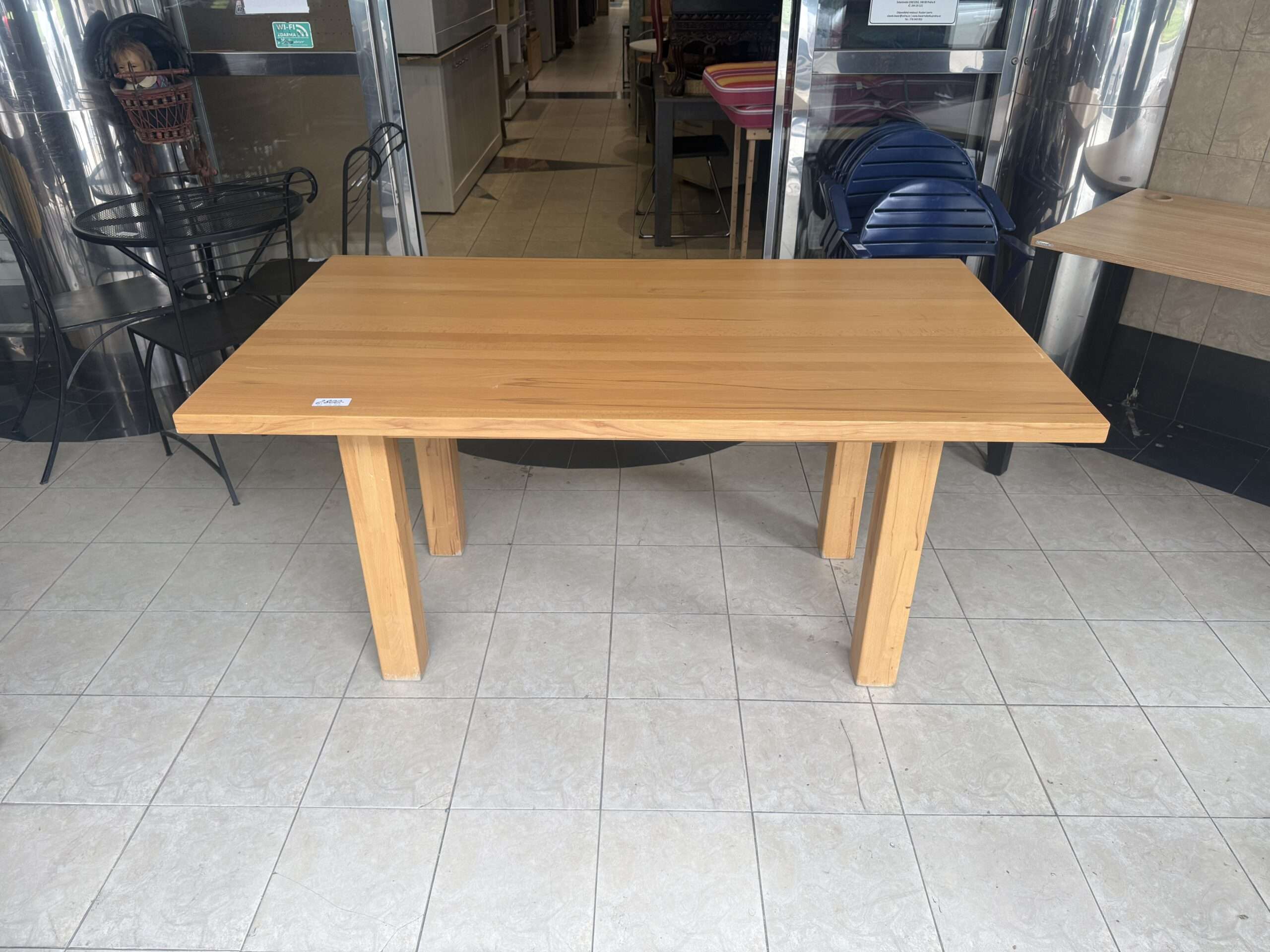 Jídelní stůl buk masiv 90x160 cm