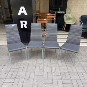 Jídelní židle šedé 4 kusy KOMPLET