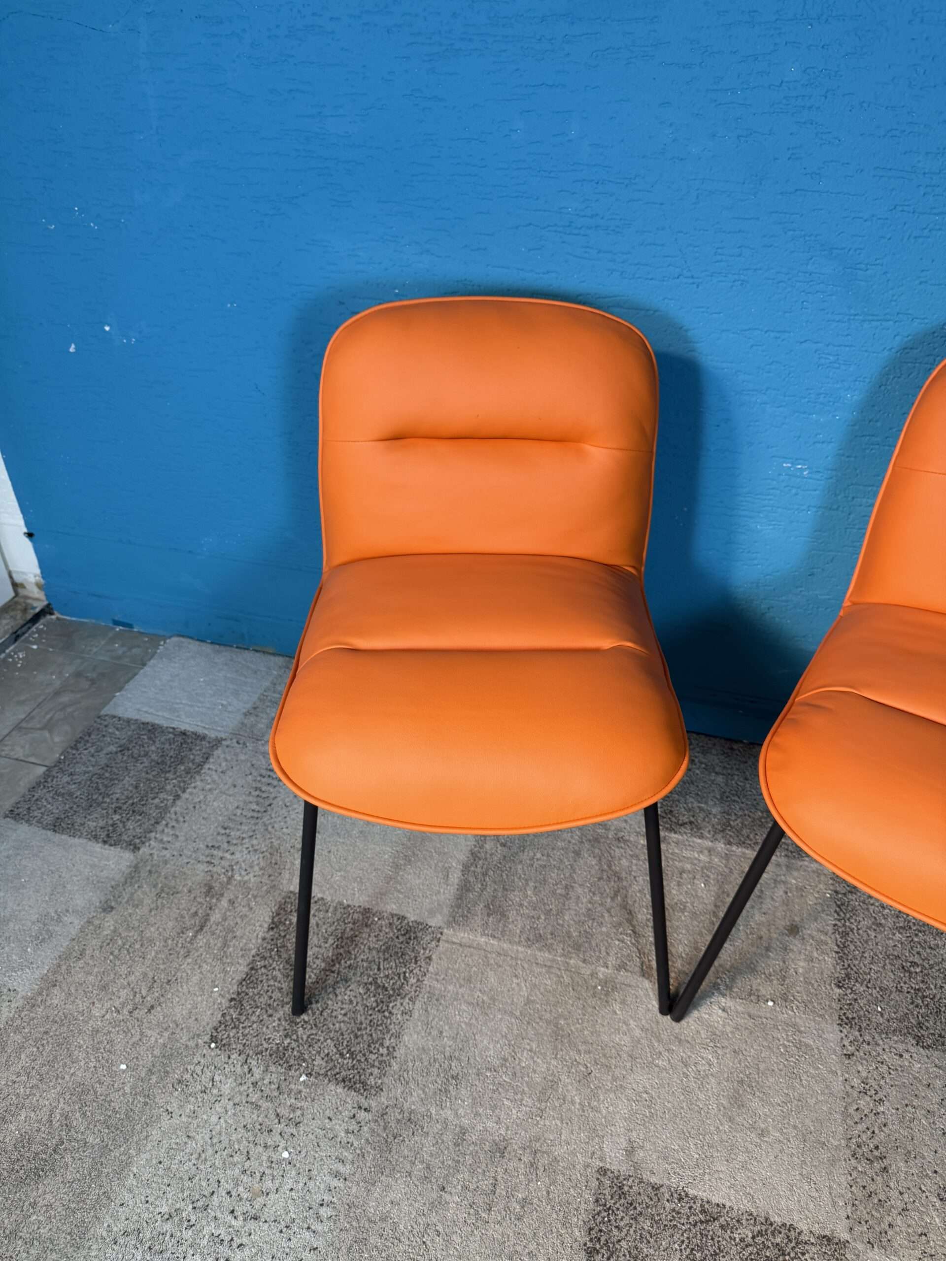 Jídelní židle oranžové 2 kusy NOVÝ 2. jakost - Obrázek 3
