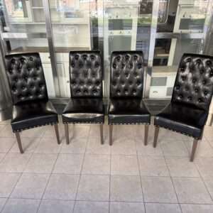 Sada jídelních židlí Chesterfield styl 4 kusy