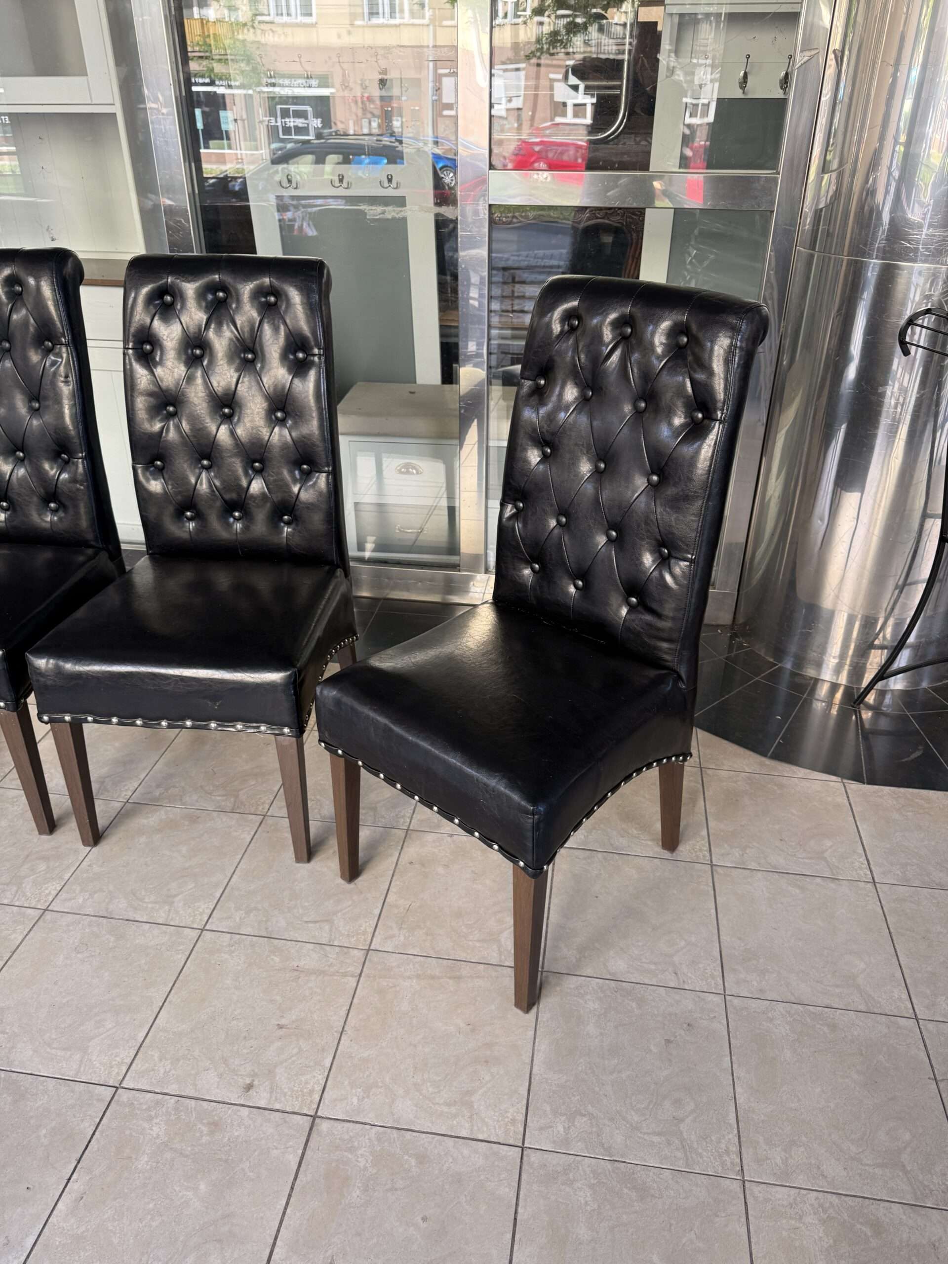 Sada jídelních židlí Chesterfield styl 4 kusy - Obrázek 4
