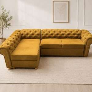 Rozkládací rohová sedačka Ramona XL Chesterfield