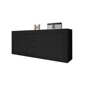 Komoda 210 cm černá NOVÝ 2. jakost